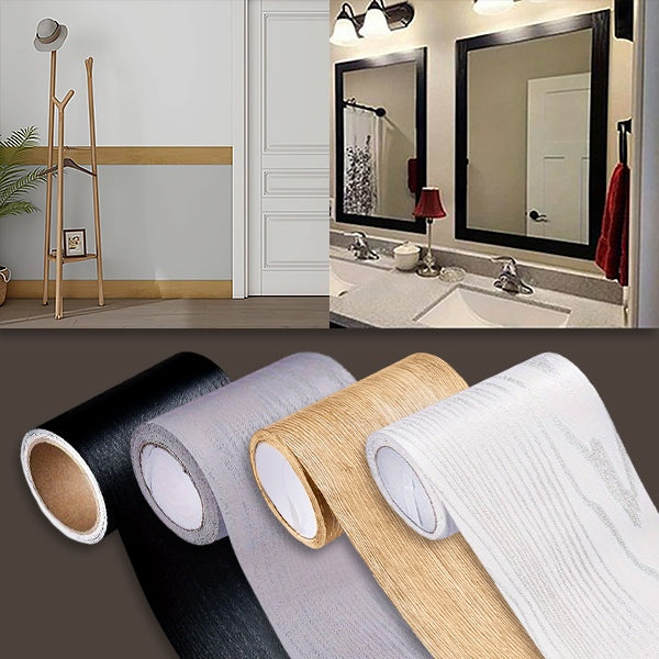 Houtstructuur Plintsticker (5 M)