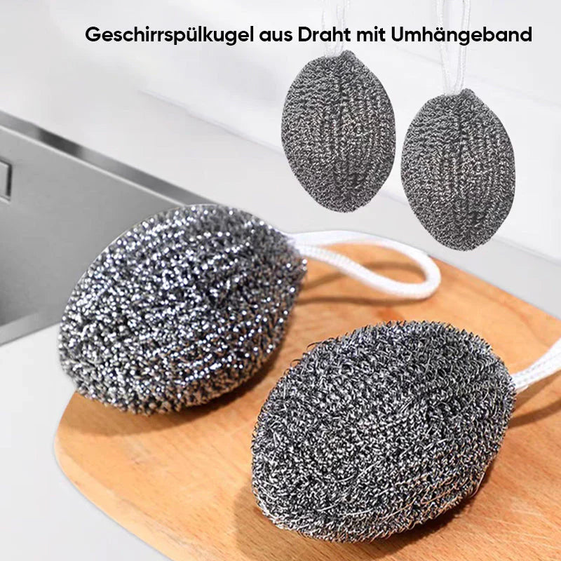 Robuuste Draadafwasspons (6 Stuks)