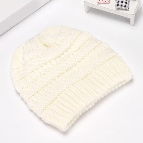 Handgemaakte Paardenstaart Beanie voor Vrouwen