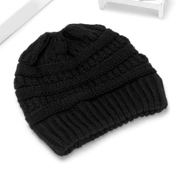 Handgemaakte Paardenstaart Beanie voor Vrouwen
