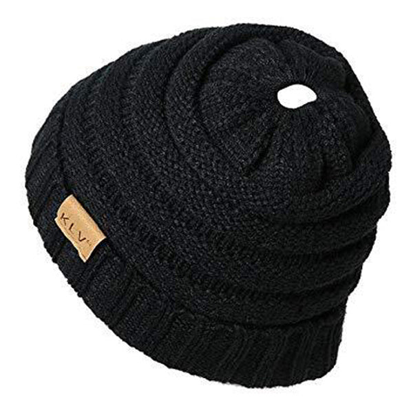 Handgemaakte Paardenstaart Beanie voor Vrouwen
