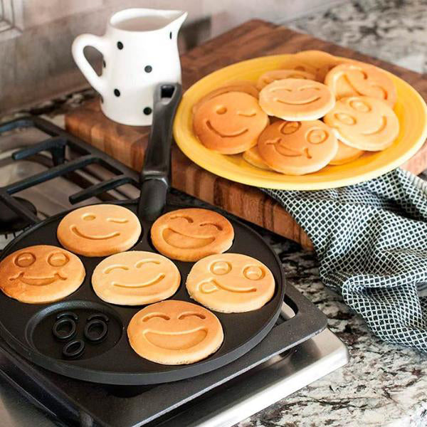 Pannenkoekvorm met Smileymotieven