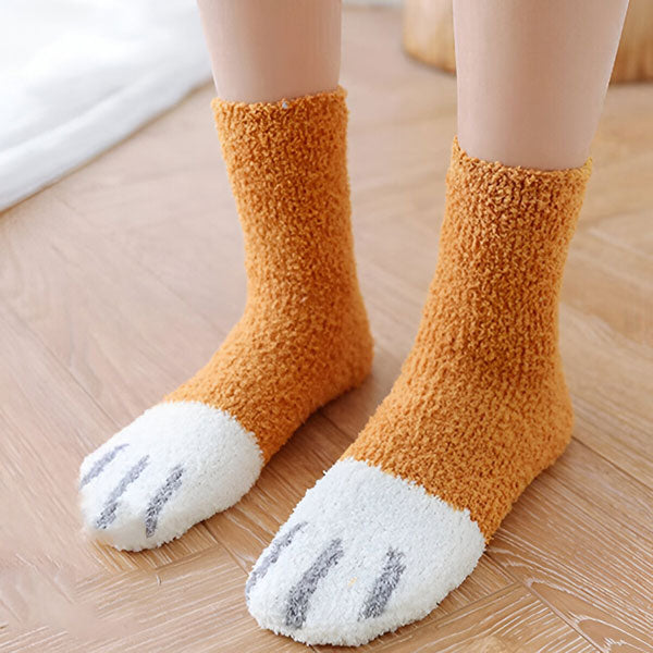 Zachte Kattensokken met Pootjes (3 Stuks)