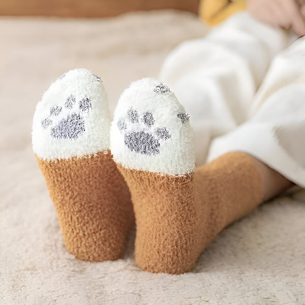 Zachte Kattensokken met Pootjes (3 Stuks)