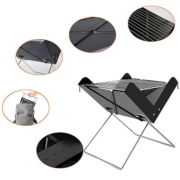 Mobiele Barbecue voor Camping en Tuin