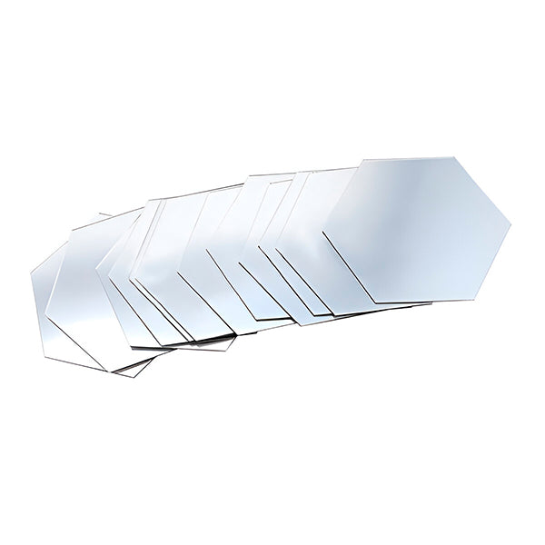 Spiegel Muurstickers met 3d-effect - Elegant Kamerontwerp (12 Stuks)