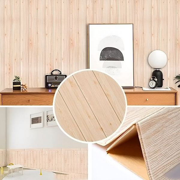 3d Houtdecor Panelen Zelfklevend (5 Stuks)