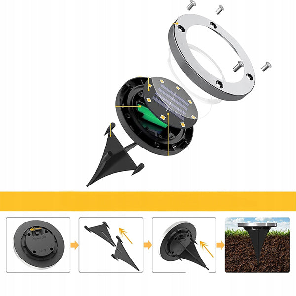 Stijlvolle Led-vloerlampen (3 Stuks)