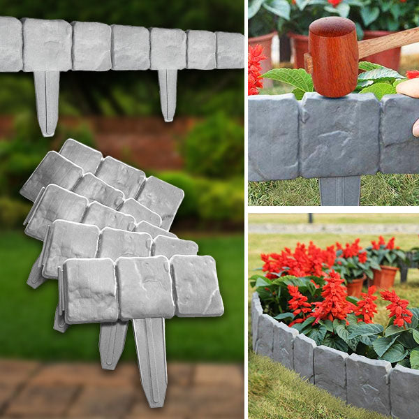 Decoratieve Graskanten in Steenlook (10 Stuks)