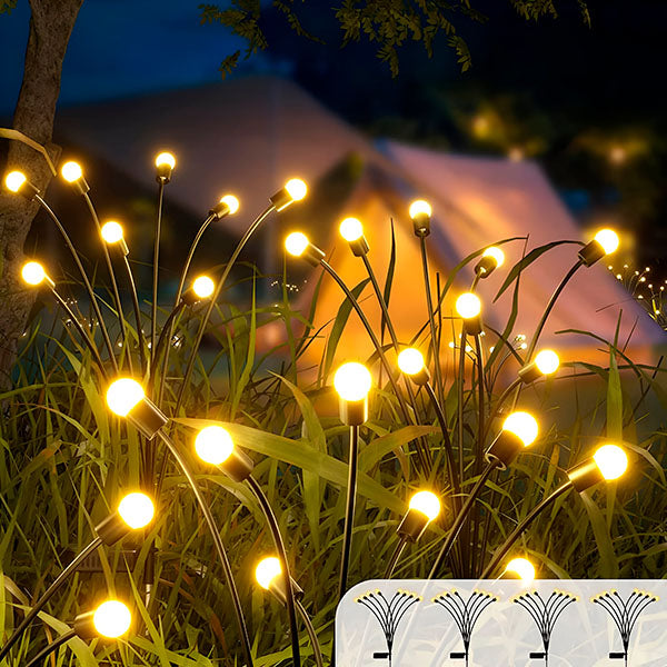 Zonnetuinlamp met 6 Gloeilampen