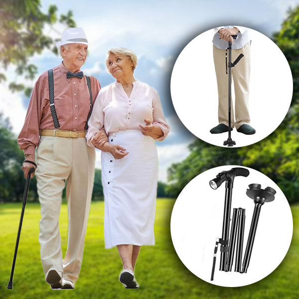 Opvouwbare Wandelstok met Led-lampje