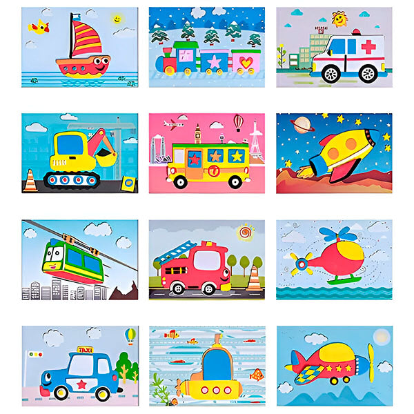 3d Muurstickers van Eva-schuim (Set van 12)