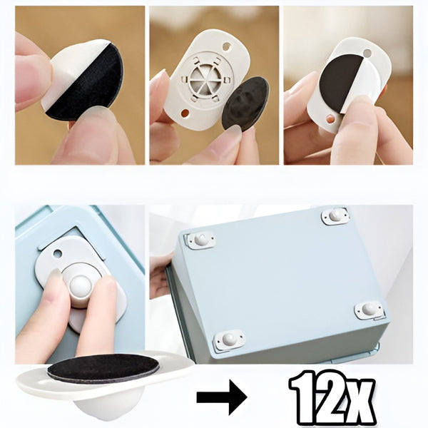 Zelfklevende 360 ° Rollers (12 Stuks)