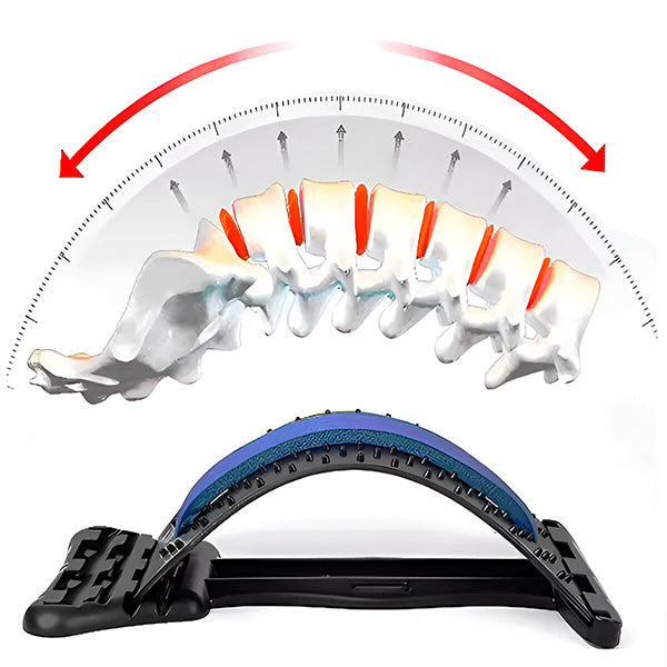 Ergonomische 2-in-1 Rugstretcher & Massager