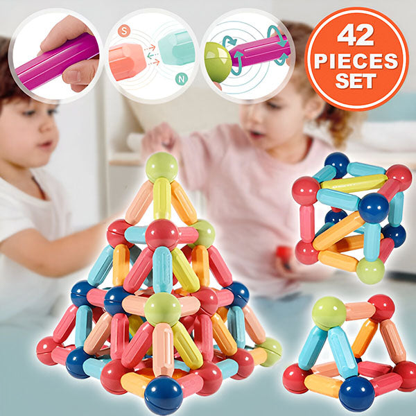 Magnetische Bouwstenen Educatief Speelgoed (42 Stuks)