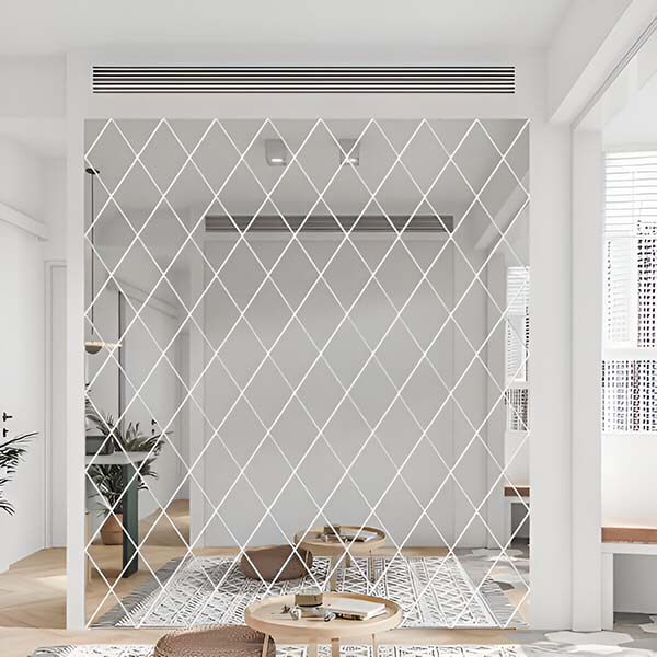 Moderne 3d Spiegels in Ruitvorm (3 Stuks)