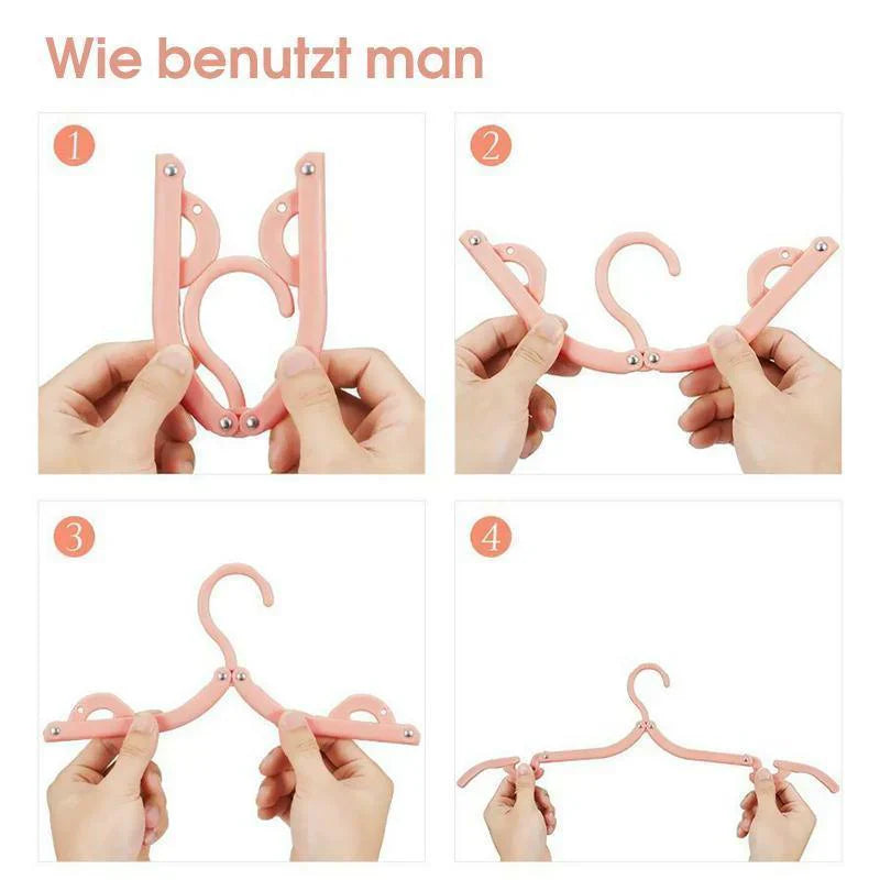 Compact Opvouwbare Reishanger (4 Stuks)
