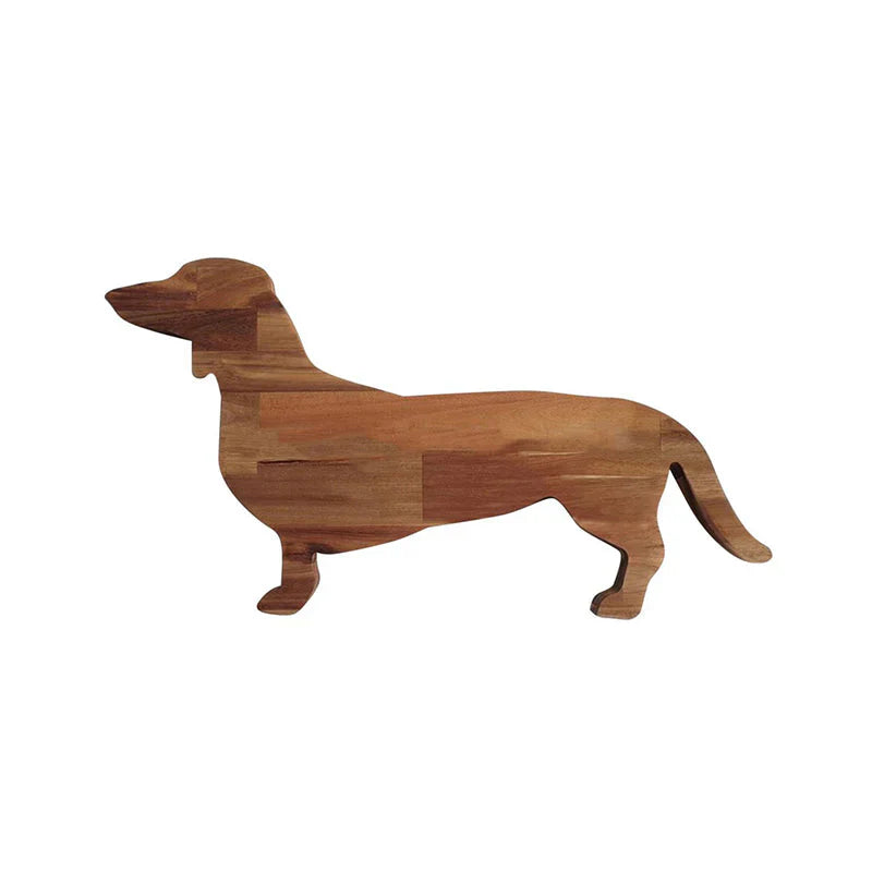 Houten Serveerplank met Teckelontwerp