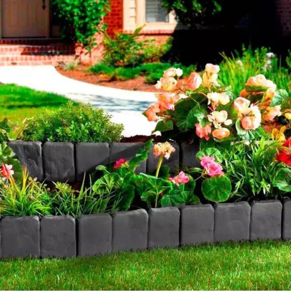 Decoratieve Graskanten in Steenlook (10 Stuks)