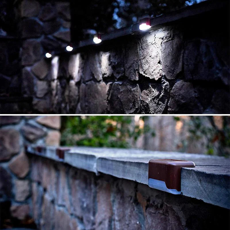Zonnige Led-tuinlamp met Bewegingsmelder (4 Stuks)