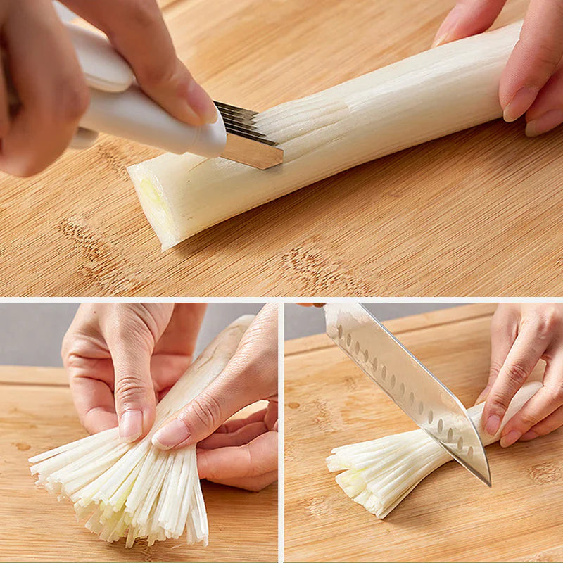 3-in-1 Roterend Schilmesje met Multifunctioneel Mes