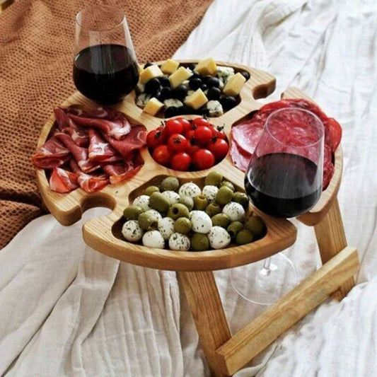 Opvouwbare Houten Tafel voor Picknicks
