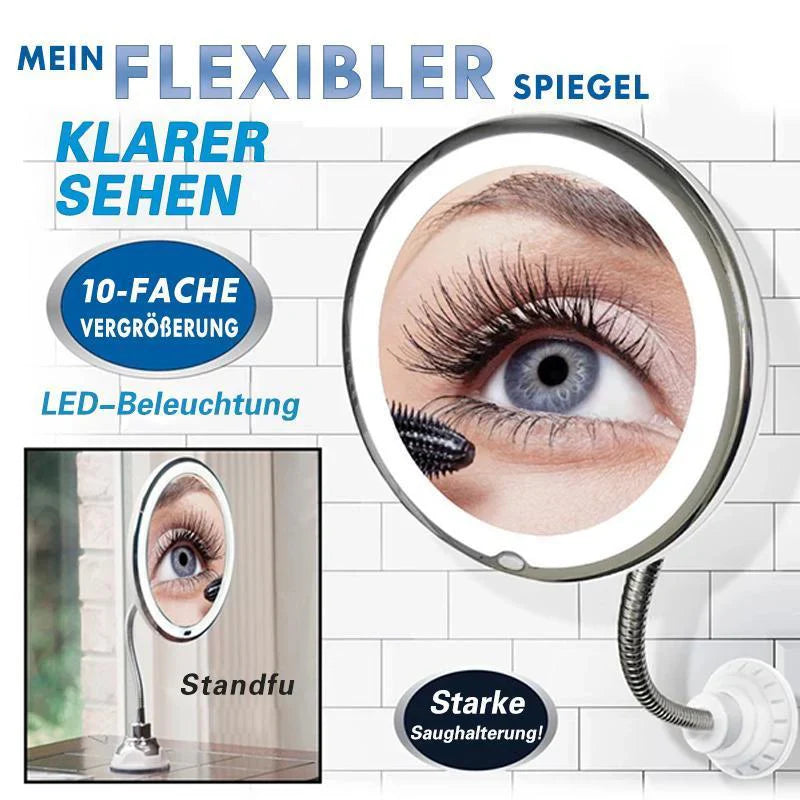 Led Cosmeticaspiegel met 10x Vergroting