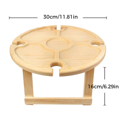 Opvouwbare Houten Tafel voor Picknicks