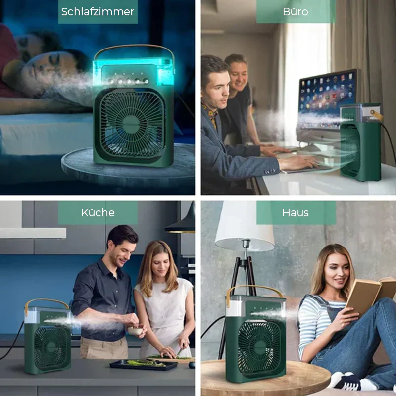 Multifunctionele Ventilator met Bevochtiging en Koeling
