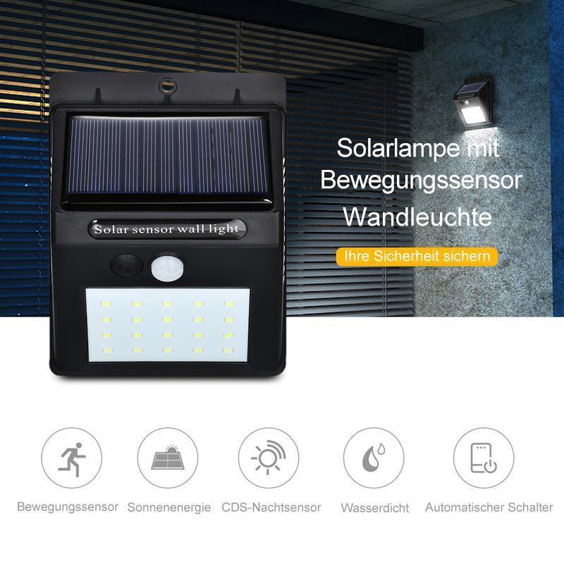 Led Solar Wandlamp met Bewegingssensor