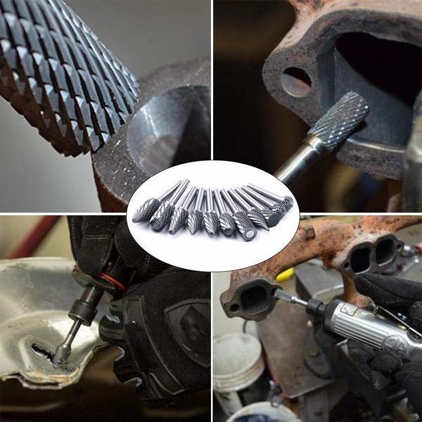 Precieze Wolfraamstalen Slijpkoppen (10 Stuks)