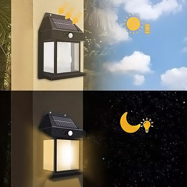 Solar Led-buitenlamp met Bewegingsmelder