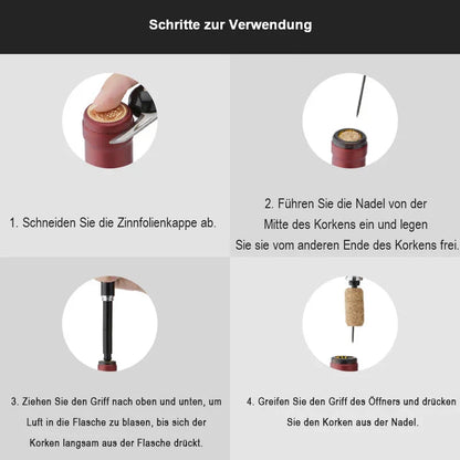 Wijnopener met Perslucht voor Moeiteloos Ontkurken
