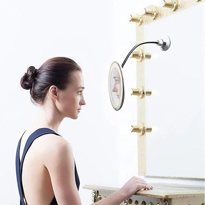 Led Cosmeticaspiegel met 10x Vergroting