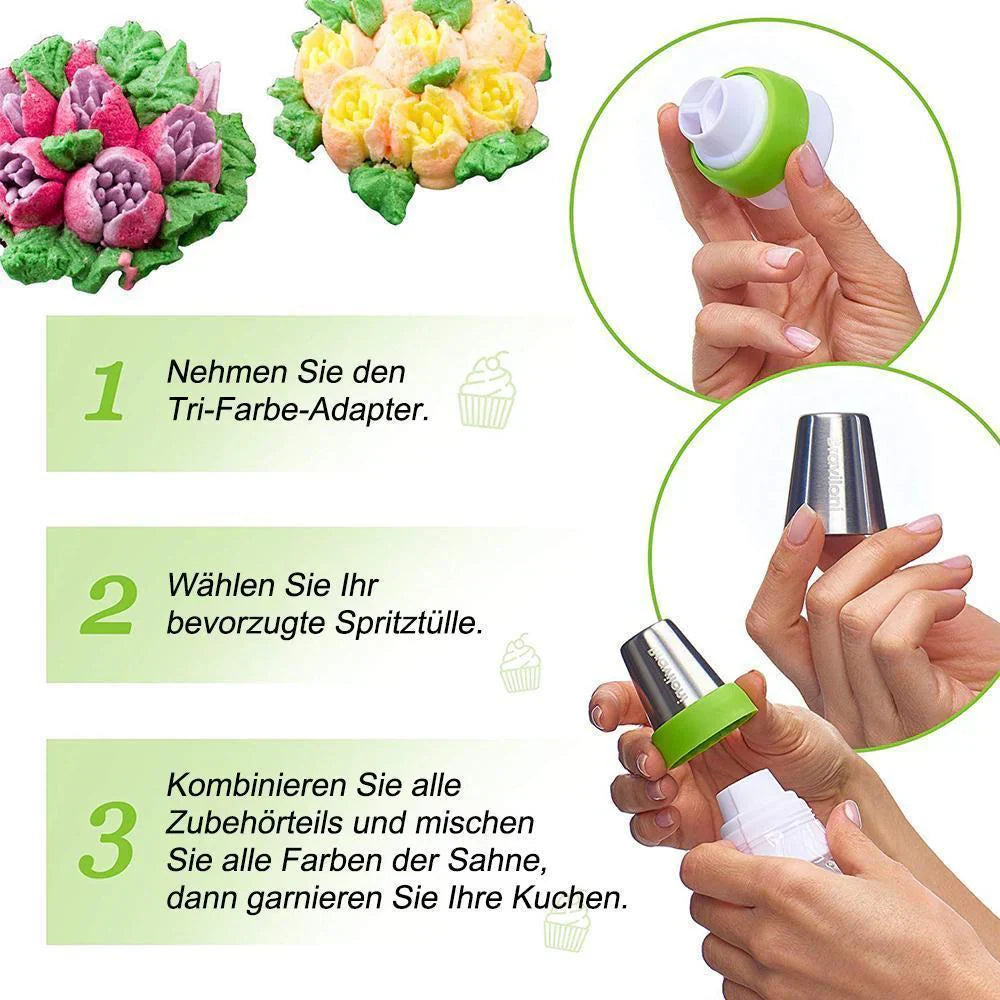 Roestvrijstalen Spuitmondjes voor Creatieve Taartdecoratie (13 Stuks)