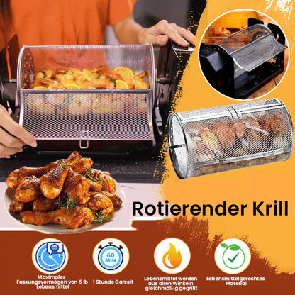 Zelfdraaiende Roestvrijstalen Grill voor Gelijkmatig Koken