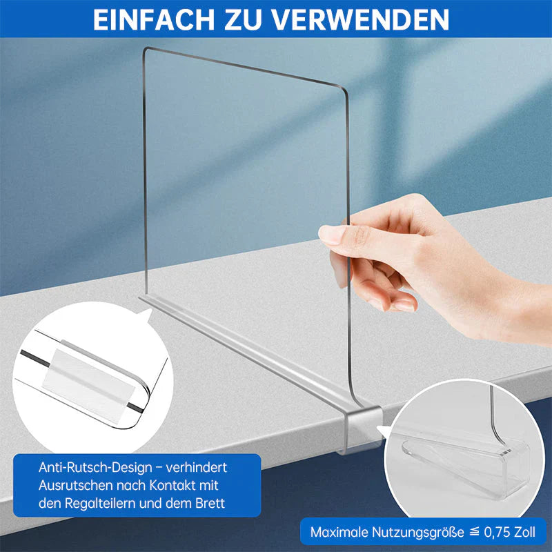 Acryl Rekverdelers voor Netjes Georganiseerde Kasten