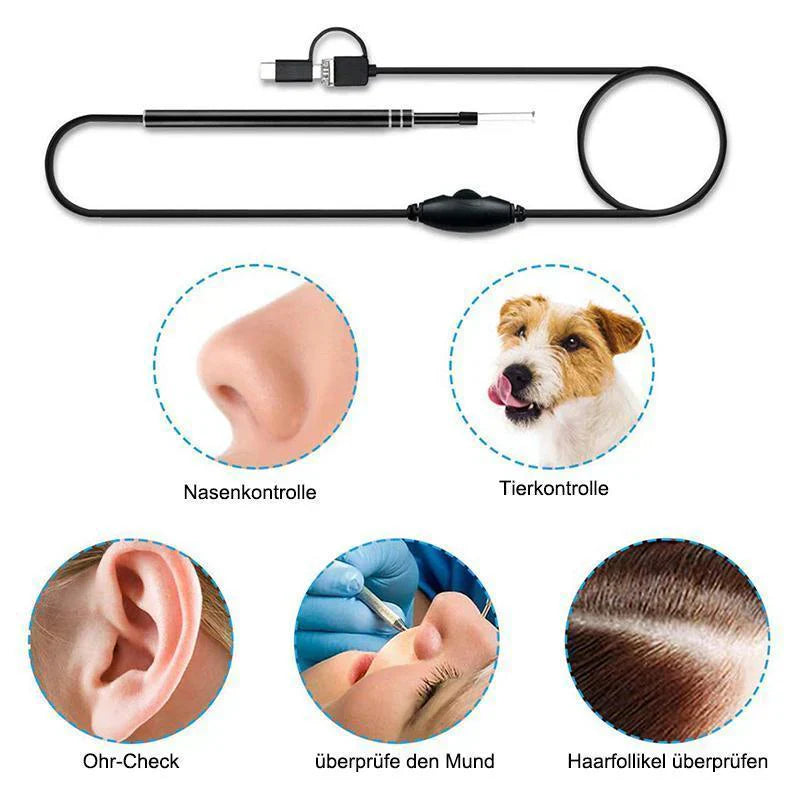 3-in-1 Endoscoop voor Oorreiniging