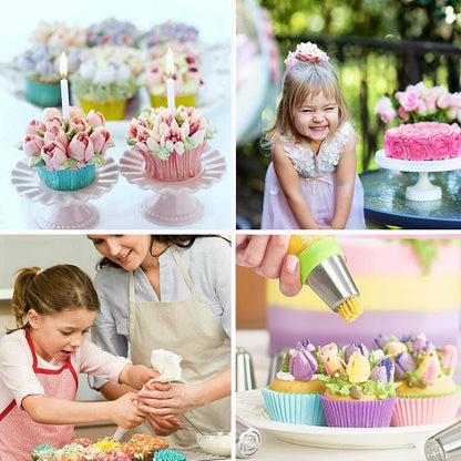 Roestvrijstalen Spuitmondjes voor Creatieve Taartdecoratie (13 Stuks)