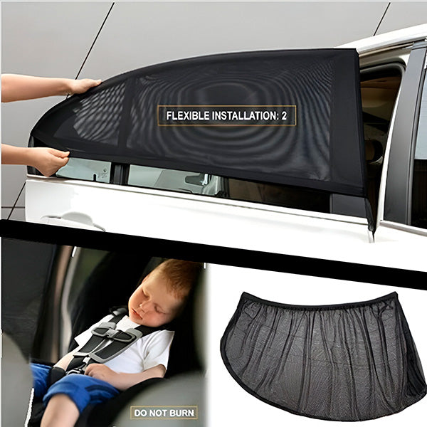 Auto Zonwering met Eenvoudige Bevestiging (4 Stuks)