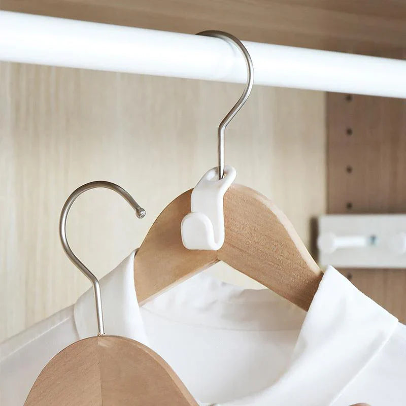 Ruimtebesparende Verbindingshaken voor Kleerhangers (6 Stuks)