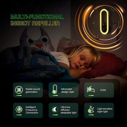 Led Nachtlampje met Ultrasone Bescherming tegen Insecten