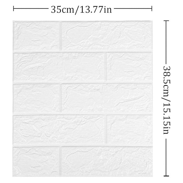 3d Bakstenen Muurpanelen (5 Stuks)