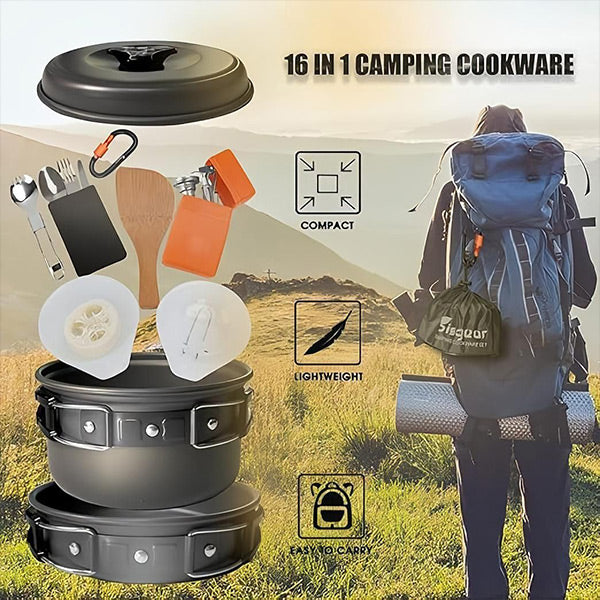 Outdoor Kookset voor Kamperen & Reizen