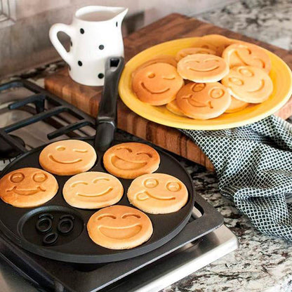 Pannenkoekvorm met Smileymotieven