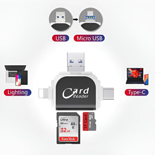 Universele 4-in-1 Kaartlezer