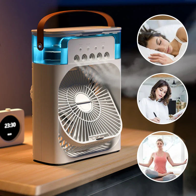 Multifunctionele Ventilator met Bevochtiging en Koeling