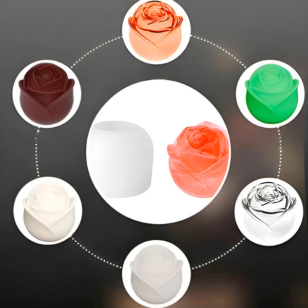Silicone Mal voor Rozen (4 Stuks)