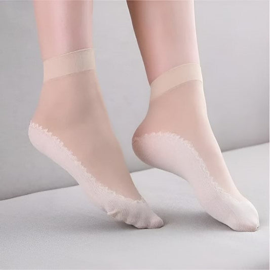 Non-slip Zijden Sokken (4 Stuks)