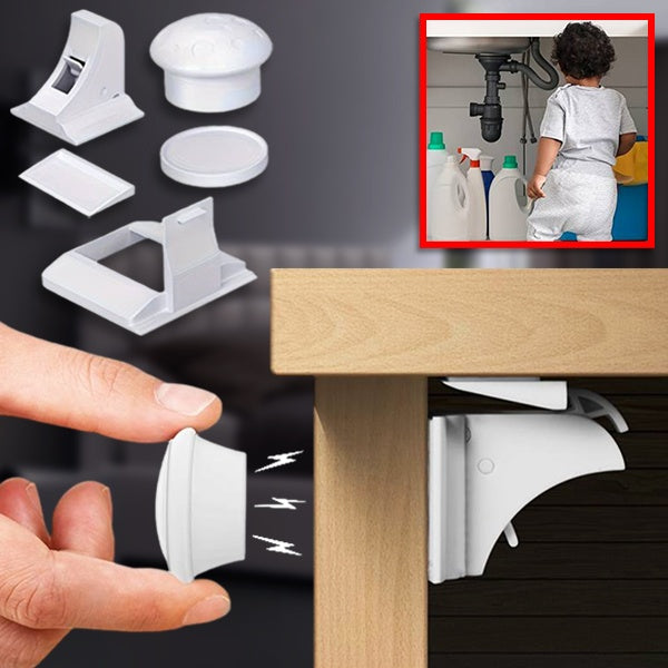 Kinderveilig Kastslot met Magneet (Set van 4)